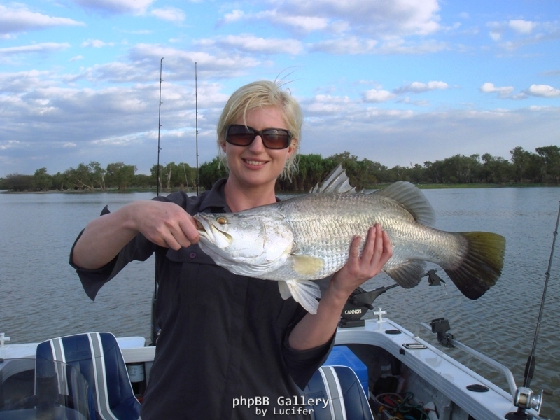 First Barra! - 64cm Rock Hole June 2008