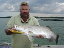 barra caught on a manns stretch 30+