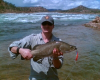 Fast water barra Ord River WA